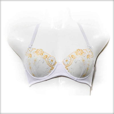 Pleasure Bra - Flourish Bra - Net Soft Jersey Cotton Bra - Non Padded Non Wired Bra