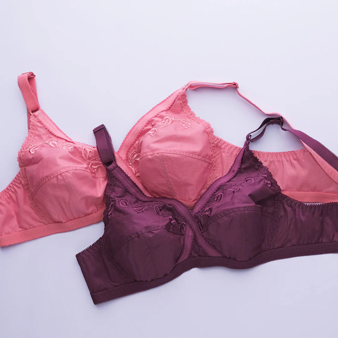 X-Over Cotton Bra with Full Coverage Support