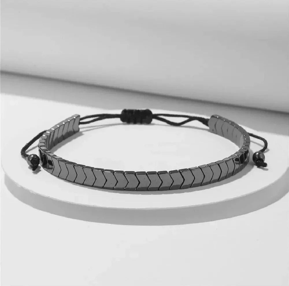 Couple Hematite Arrows Bracelet